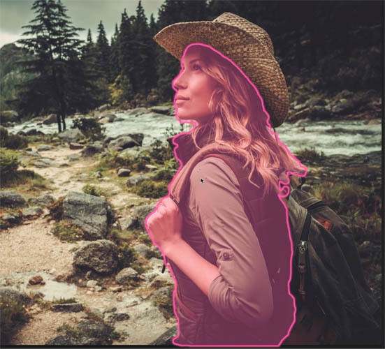 Hover to highlight an object in Photoshop 2024