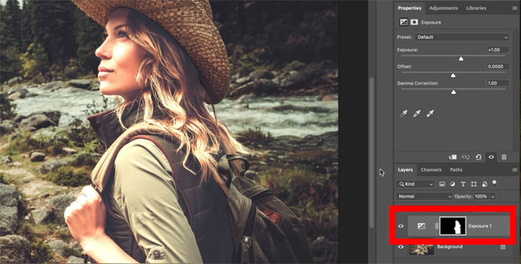 Click to add an adjustment layer
