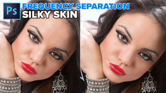 frequency seperation skin retouching , photography tutorials in photoshop