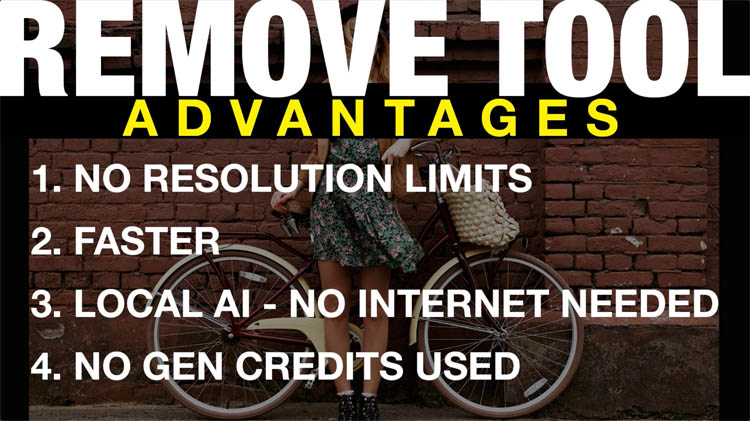 advantages of the remove tool in Photoshop