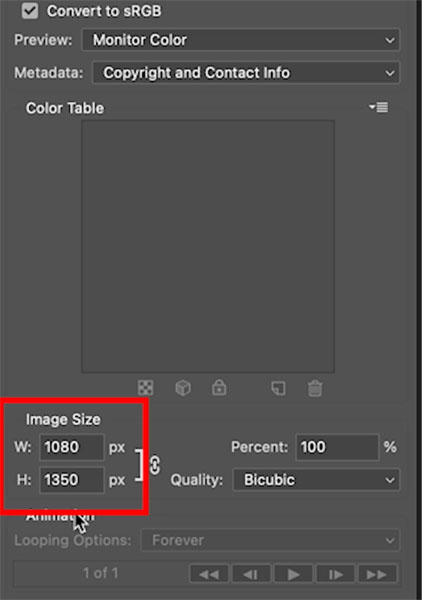 resize in Photoshop