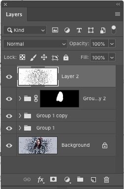 stamp visible layer