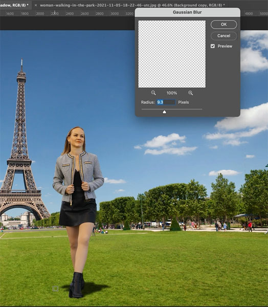 blur shadow