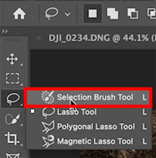 photoshop selection brush