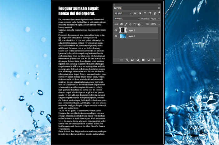 how to hide black in photoshop