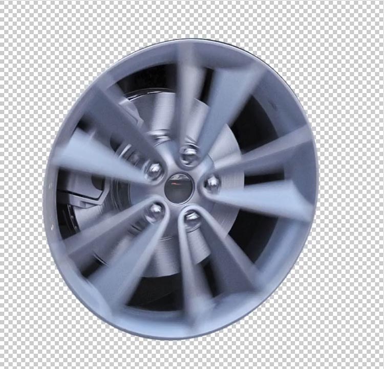 cut out a wheel in photoshop