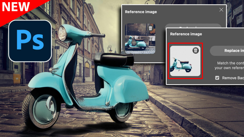 reference image remove background generative ai in Photoshop